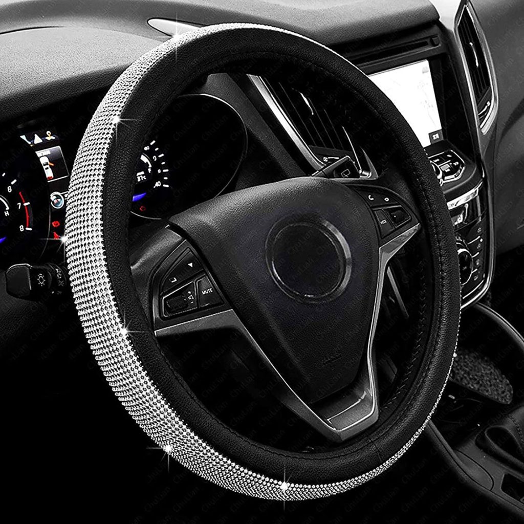 Atlanta Falcons Steering Wheel Cover for Car,American Football Design Steering Wheels Covers,Elastic Breathable Warm in Winter and Cool in Summer Covers Protector for Men Women,15 inch 