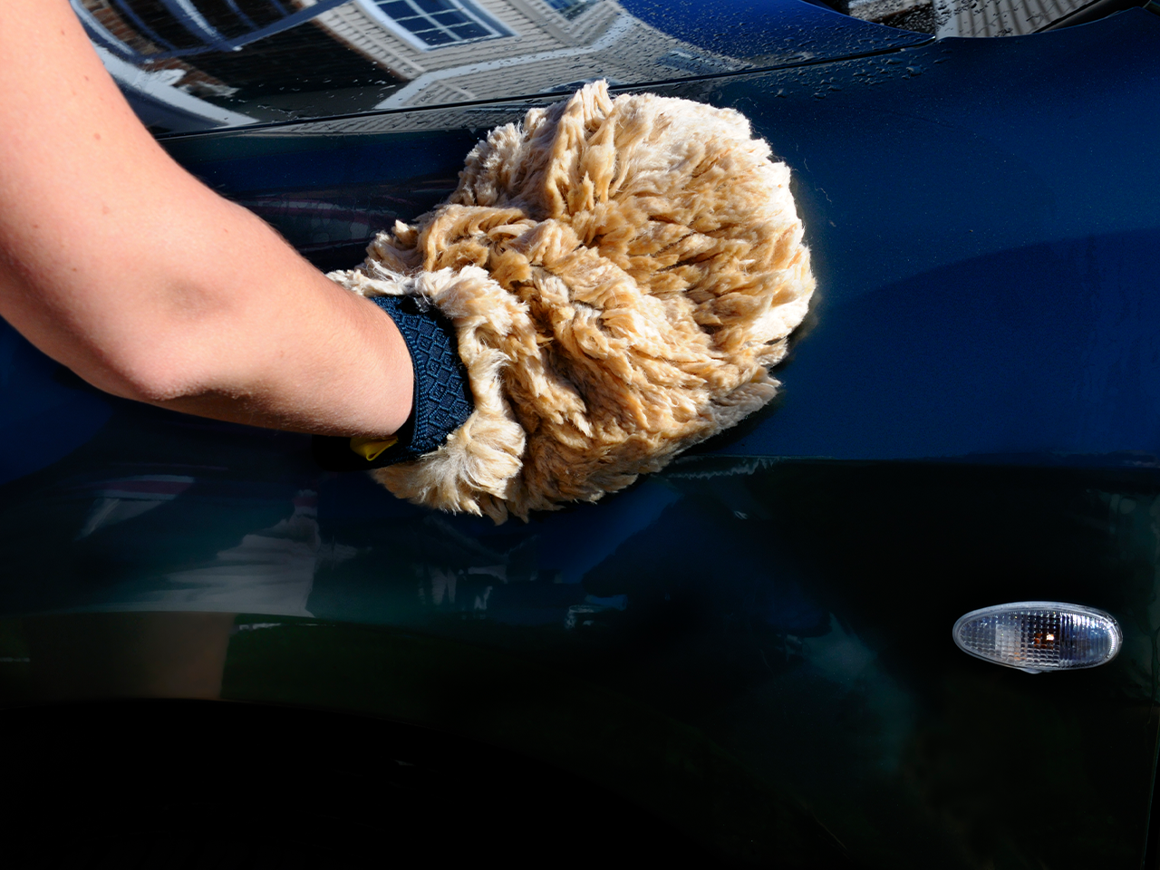 CHEMICAL GUYS MICROFIBER CAR TRUCK WASH MOP BRUSHCOVER BLUE 